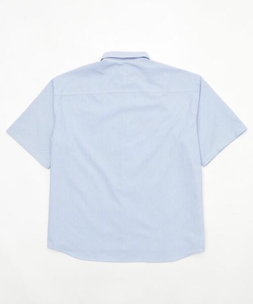 WEGO（ウィゴー）の「WEGO/オックスフォードダメージアップリケシャツ（シャツ/ブラウス・メンズ・グレー系その他4/ブルー系その他4・MEDIUM/LARGE）」の12枚目の写真