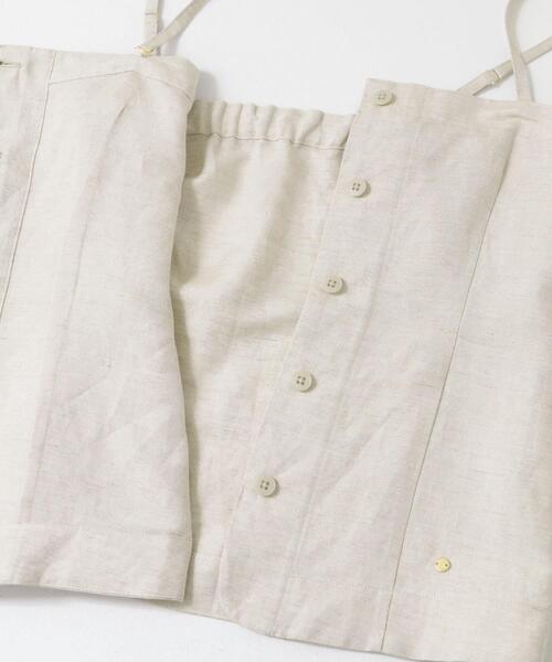 F by ROSSO（エフバイロッソ）の「F by ROSSO　リネン混ビスチェ+半袖Tシャツ（Tシャツ/カットソー・レディース・ベージュ/チェック/チャコールグレー・FREE）」の13枚目の写真