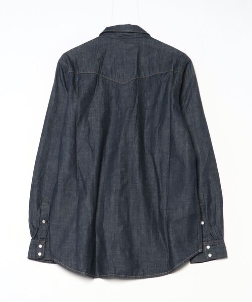 Nudie Jeans(ヌーディージーンズ)の「Nudie Jeans/ヌーディージーンズ George / デニムシャツ / Dark Blue(シャツ/ブラウス・メンズ・ダークブルー・S/M/L)」の2枚目の写真