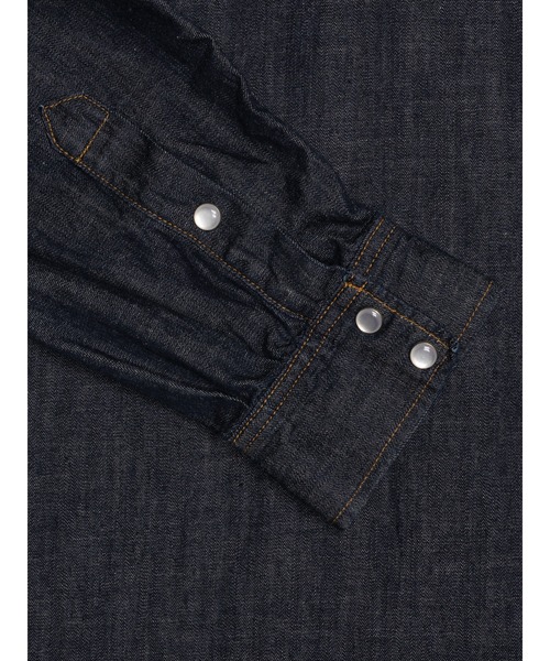 Nudie Jeans(ヌーディージーンズ)の「Nudie Jeans/ヌーディージーンズ George / デニムシャツ / Dark Blue(シャツ/ブラウス・メンズ・ダークブルー・S/M/L)」の5枚目の写真