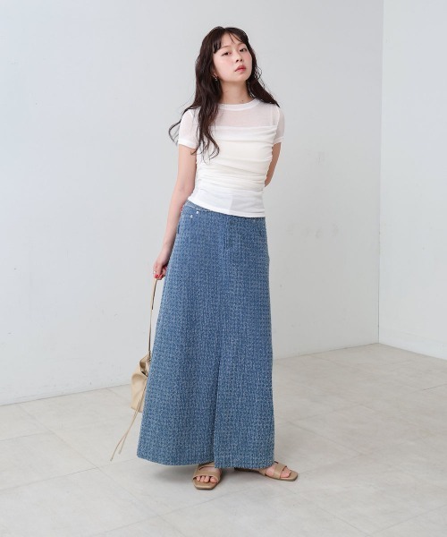 Bab（バブ）の「ドレープニットトップス（その他トップス・レディース・ブラック/オフホワイト/ピンク/グリーン・M）」の7枚目の写真