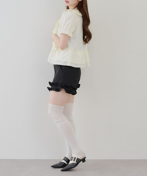 continuer de NICE CLAUP(コンティニューデナイスクラップ)の「フリルブラウス(シャツ/ブラウス・レディース・オフホワイト/アイボリー・FREE)」の12枚目の写真