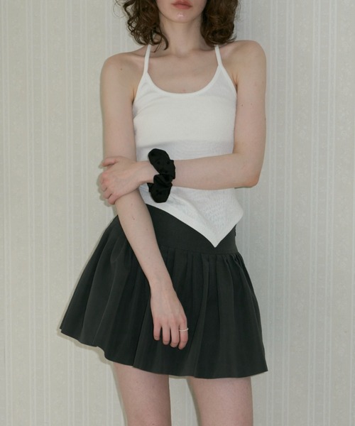 GIUNON（ジウノン）の「random pleated skirt pants / ランダムプリーツスカートパンツ（スカート・レディース・ブラック/グレー・FREE）」の13枚目の写真