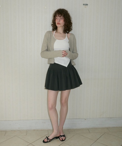 GIUNON（ジウノン）の「random pleated skirt pants / ランダムプリーツスカートパンツ（スカート・レディース・ブラック/グレー・FREE）」の20枚目の写真