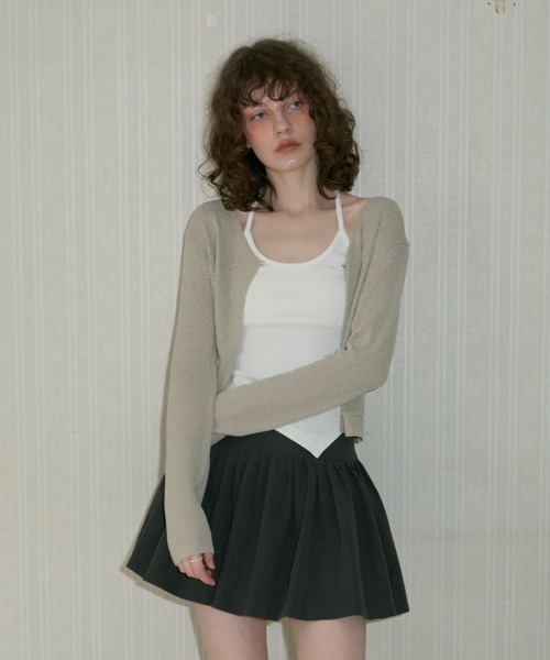 GIUNON（ジウノン）の「random pleated skirt pants / ランダムプリーツスカートパンツ（スカート・レディース・ブラック/グレー・FREE）」の22枚目の写真