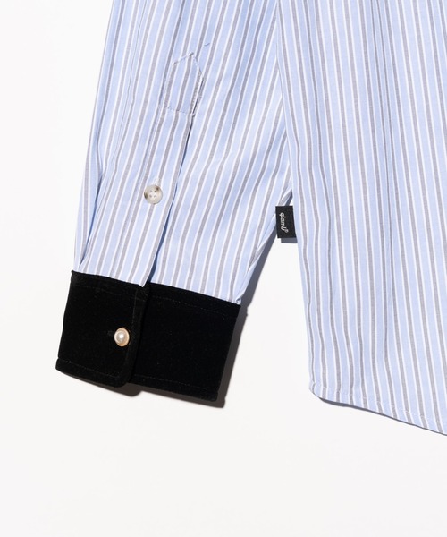 glamb（グラム）の「Noble Velvet Collar Shirt / ノーブルヴェルヴェットカラーシャツ（シャツ/ブラウス・メンズ・ホワイト/ブルー・S/M/L）」の20枚目の写真