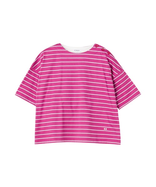 マックレガー ライトウェイトモックネックTシャツ ピンク