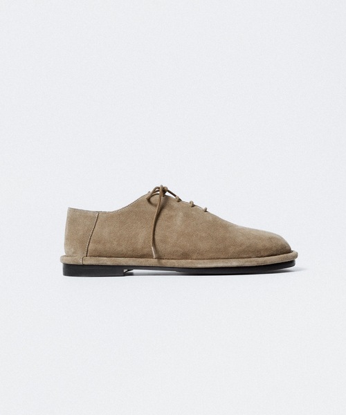ATTACHMENT(アタッチメント)の「カウレザースエード バブーシュ / COW LEATHER SUEDE BABOUCHE(スリッポン・メンズ・ブラウン/ベージュ/ブラック・42/41/43)」の1枚目の写真