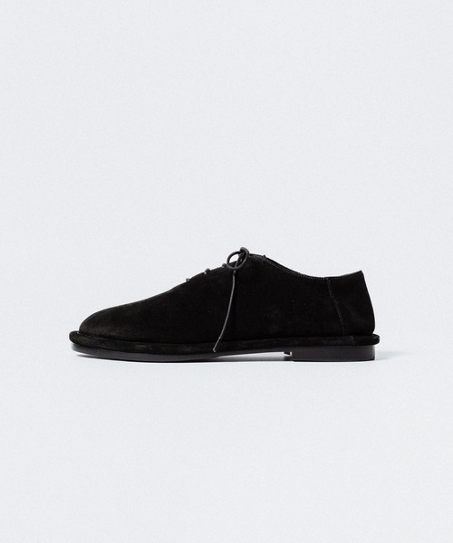 ATTACHMENT(アタッチメント)の「カウレザースエード バブーシュ / COW LEATHER SUEDE BABOUCHE(スリッポン・メンズ・ブラウン/ベージュ/ブラック・42/41/43)」の4枚目の写真