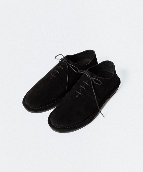 ATTACHMENT(アタッチメント)の「カウレザースエード バブーシュ / COW LEATHER SUEDE BABOUCHE(スリッポン・メンズ・ブラウン/ベージュ/ブラック・42/41/43)」の5枚目の写真