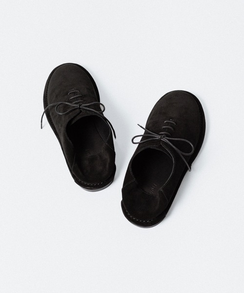 ATTACHMENT(アタッチメント)の「カウレザースエード バブーシュ / COW LEATHER SUEDE BABOUCHE(スリッポン・メンズ・ブラウン/ベージュ/ブラック・42/41/43)」の13枚目の写真