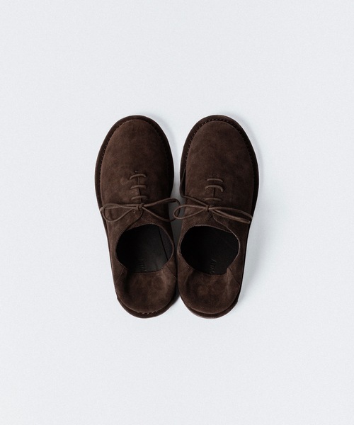 靴 ATTACHMENT COW LEATHER SUEDE SANDALS ATTACHMENT（アタッチメント） スリッポン カウレザースエード