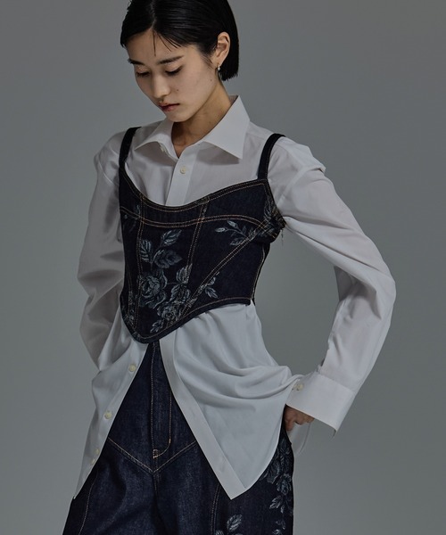 ROSE DENIM BUSTIER(1 BLUE): FETICO: WOMENS｜THE TOKYO ONLINE
