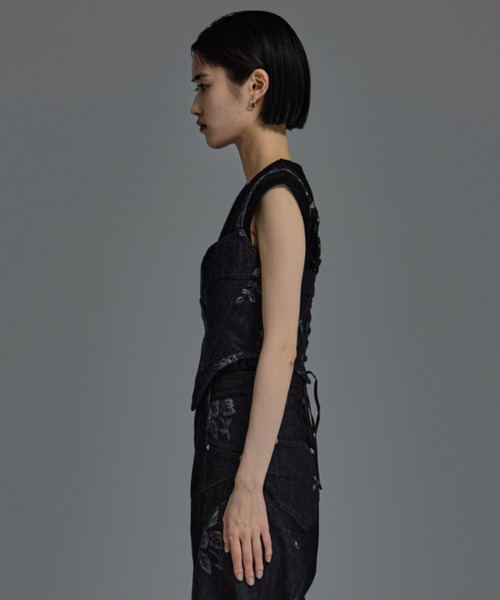 「FETICO/フェティコ」「STUDIOUS別注」ROSE DENIM BUSTIER レディース FETICO 「FETICO/フェティコ」「STUDIOUS別注」ROSE DENIM