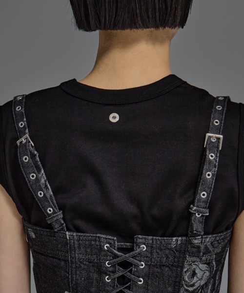 「FETICO/フェティコ」「STUDIOUS別注」ROSE DENIM BUSTIER レディース FETICO/フェティコ】《STUDIOUS別注》ROSE DENIM BUSTIER
