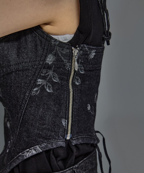 FETICO/フェティコ】《STUDIOUS別注》ROSE DENIM BUSTIER