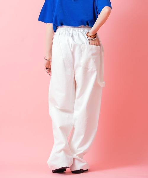 a.p.o.v.(エーピーオービー)の「a.p.o.v. カラビナキーリング付きワイドワークコットンパンツ(チノパンツ・メンズ・ベージュ/ホワイト/チャコール/ブラック・ONESIZE)」の6枚目の写真