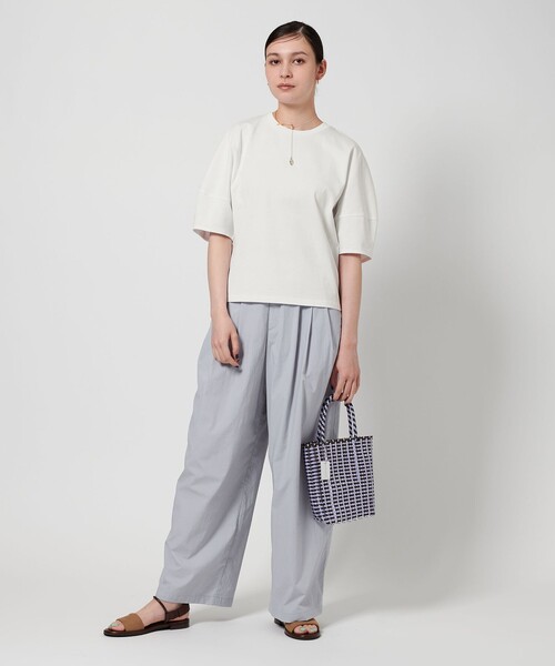 BEAUTY&YOUTH UNITED ARROWS(ビューティーアンドユースユナイテッドアローズ)の「コットン カーブスリーブ 5分袖カットソー 2(Tシャツ/カットソー・レディース・ブラック/オフホワイト/ベージュ・FREE)」の12枚目の写真