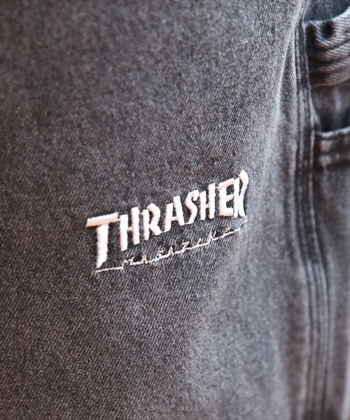 THRASHER（スラッシャー）の「THRASHER　デニムペインターハーフパンツ（デニムパンツ・メンズ・ブラック/インディゴブルー/サックスブルー/ブルー系その他/ブラック系その他/ライトブルー・X-LARGE/MEDIUM/LARGE）」の9枚目の写真