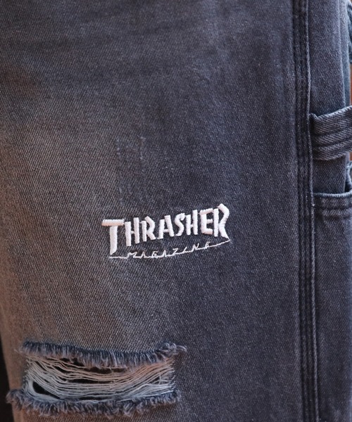 THRASHER（スラッシャー）の「THRASHER　デニムペインターハーフパンツ（デニムパンツ・メンズ・ブラック/インディゴブルー/サックスブルー/ブルー系その他/ブラック系その他/ライトブルー・X-LARGE/MEDIUM/LARGE）」の10枚目の写真