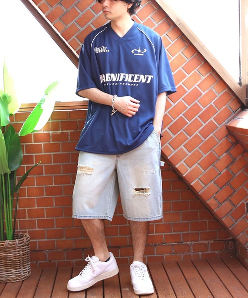 THRASHER（スラッシャー）の「THRASHER　デニムペインターハーフパンツ（デニムパンツ・メンズ・ブラック/インディゴブルー/サックスブルー/ブルー系その他/ブラック系その他/ライトブルー・X-LARGE/MEDIUM/LARGE）」の16枚目の写真