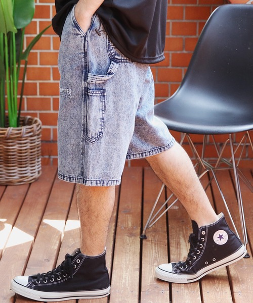 THRASHER（スラッシャー）の「THRASHER　デニムペインターハーフパンツ（デニムパンツ・メンズ・ブラック/インディゴブルー/サックスブルー/ブルー系その他/ブラック系その他/ライトブルー・X-LARGE/MEDIUM/LARGE）」の20枚目の写真
