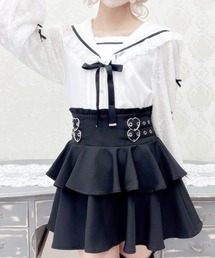 MA*RS | 袖レースちびリボン付きセーラーブラウス(シャツ/ブラウス)