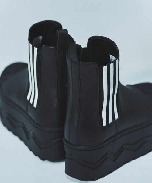 adidas（アディダス）の「adidas SSTR PF BOOTS atmos pink / アディダス スーパースター プラットフォーム ブーツ アトモス ピンク【SP】（ブーツ・レディース・ブラック・23.5cm/23.0cm/22.5cm/22.0cm/26.0cm/25.5cm/25.0cm/24.5cm/24.0cm）」の11枚目の写真