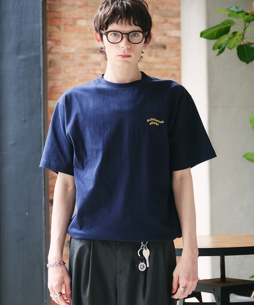 新色追加 ネイビー系】WAVE LOGO DRAWCORD T-SHIRT / ウェーブ