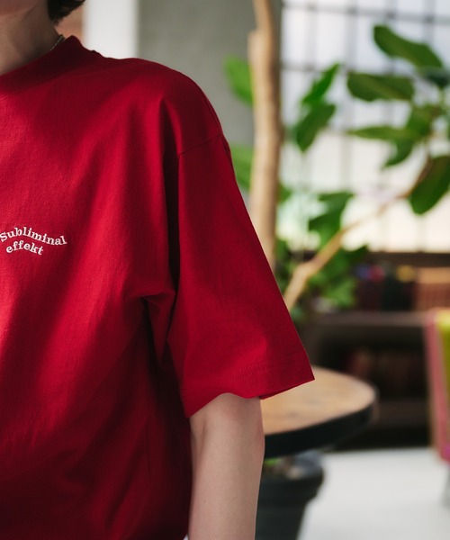 Adoon plain(アドーンプレーン)の「【新色追加 ネイビー系】WAVE LOGO DRAWCORD T-SHIRT / ウェーブロゴドローコードT(Tシャツ/カットソー・メンズ・ブラック/ネイビー/ブラウン/レッド/オフホワイト/その他/ライトブラウン/レッド系その他/ネイビー系・MEDIUM/LARGE)」の12枚目の写真