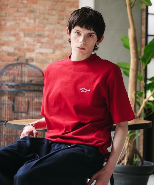 Adoon plain(アドーンプレーン)の「【新色追加 ネイビー系】WAVE LOGO DRAWCORD T-SHIRT / ウェーブロゴドローコードT(Tシャツ/カットソー・メンズ・ブラック/ネイビー/ブラウン/レッド/オフホワイト/その他/ライトブラウン/レッド系その他/ネイビー系・MEDIUM/LARGE)」の21枚目の写真