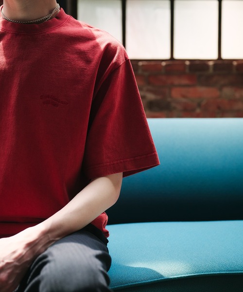 Adoon plain(アドーンプレーン)の「【新色追加 ネイビー系】WAVE LOGO DRAWCORD T-SHIRT / ウェーブロゴドローコードT(Tシャツ/カットソー・メンズ・ブラック/ネイビー/ブラウン/レッド/オフホワイト/その他/ライトブラウン/レッド系その他/ネイビー系・MEDIUM/LARGE)」の15枚目の写真