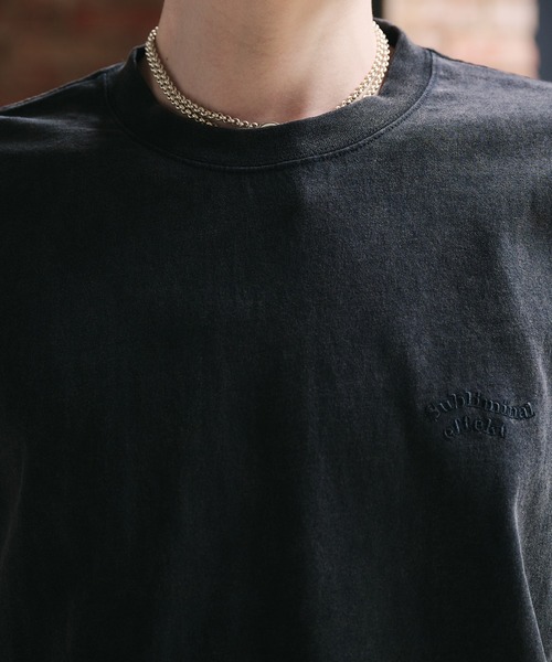 Adoon plain(アドーンプレーン)の「【新色追加 ネイビー系】WAVE LOGO DRAWCORD T-SHIRT / ウェーブロゴドローコードT(Tシャツ/カットソー・メンズ・ブラック/ネイビー/ブラウン/レッド/オフホワイト/その他/ライトブラウン/レッド系その他/ネイビー系・MEDIUM/LARGE)」の16枚目の写真