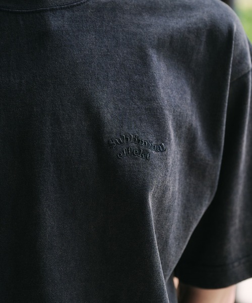 Adoon plain(アドーンプレーン)の「【新色追加 ネイビー系】WAVE LOGO DRAWCORD T-SHIRT / ウェーブロゴドローコードT(Tシャツ/カットソー・メンズ・ブラック/ネイビー/ブラウン/レッド/オフホワイト/その他/ライトブラウン/レッド系その他/ネイビー系・MEDIUM/LARGE)」の15枚目の写真