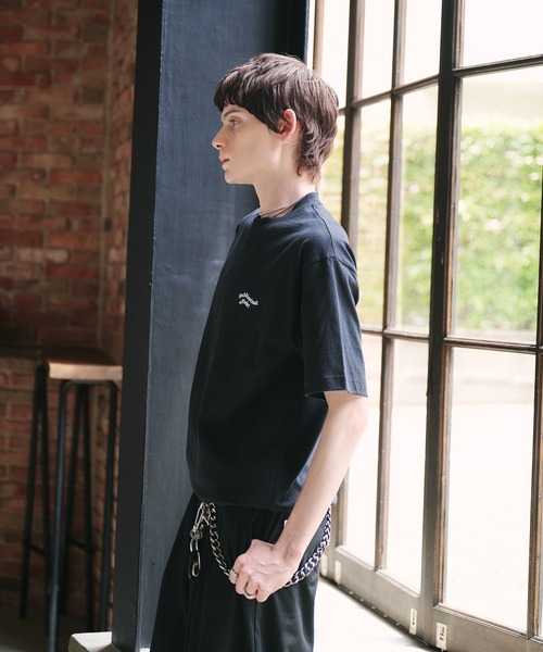 新色追加 ネイビー系】WAVE LOGO DRAWCORD T-SHIRT / ウェーブ