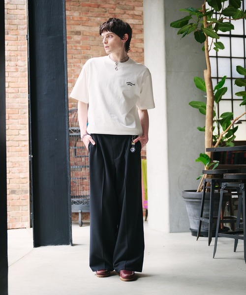 KODAK★W's デジタルレインボーワーディングロゴ半袖Tシャツ_2色 ロゴジャガードニット｜MEN｜251ISB70-030B｜AZUL BY MOUSSY