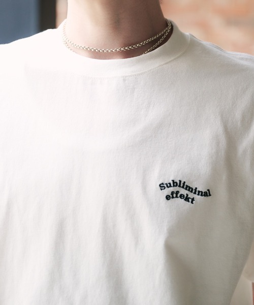 Adoon plain(アドーンプレーン)の「【新色追加 ネイビー系】WAVE LOGO DRAWCORD T-SHIRT / ウェーブロゴドローコードT(Tシャツ/カットソー・メンズ・ブラック/ネイビー/ブラウン/レッド/オフホワイト/その他/ライトブラウン/レッド系その他/ネイビー系・MEDIUM/LARGE)」の10枚目の写真