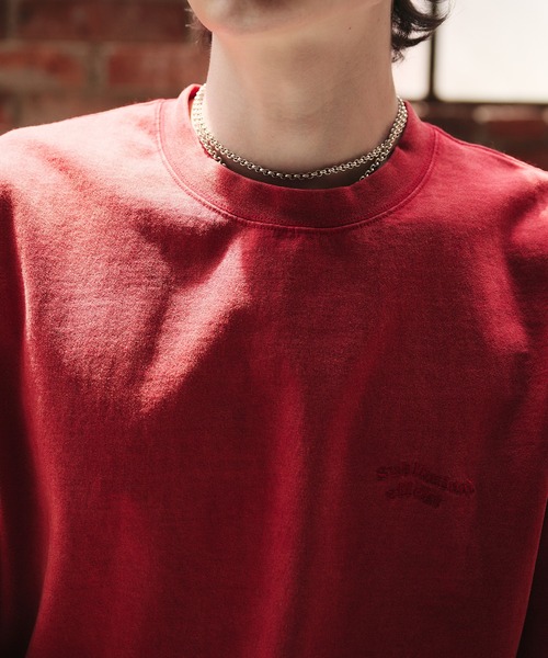 Adoon plain(アドーンプレーン)の「【新色追加 ネイビー系】WAVE LOGO DRAWCORD T-SHIRT / ウェーブロゴドローコードT(Tシャツ/カットソー・メンズ・ブラック/ネイビー/ブラウン/レッド/オフホワイト/その他/ライトブラウン/レッド系その他/ネイビー系・MEDIUM/LARGE)」の13枚目の写真