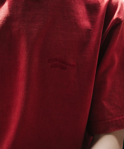 Adoon plain(アドーンプレーン)の「【新色追加 ネイビー系】WAVE LOGO DRAWCORD T-SHIRT / ウェーブロゴドローコードT(Tシャツ/カットソー・メンズ・ブラック/ネイビー/ブラウン/レッド/オフホワイト/その他/ライトブラウン/レッド系その他/ネイビー系・MEDIUM/LARGE)」の14枚目の写真