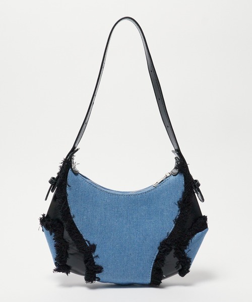 BLANK　（ブランク）の「▲フリンジデニムショルダーバッグ（ショルダーバッグ・レディース・ピンク/ホワイト/ブラック・FREE）」の7枚目の写真