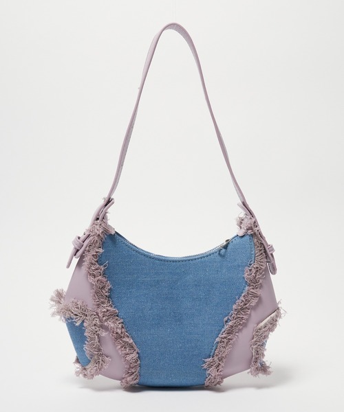 BLANK　（ブランク）の「▲フリンジデニムショルダーバッグ（ショルダーバッグ・レディース・ピンク/ホワイト/ブラック・FREE）」の10枚目の写真