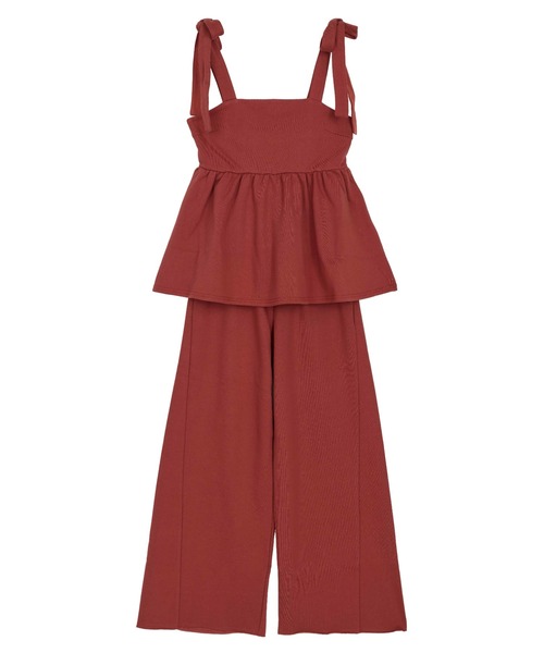 SWEAT PEPLUM SET ROMPERS（サロペット/オーバーオール）｜Ameri