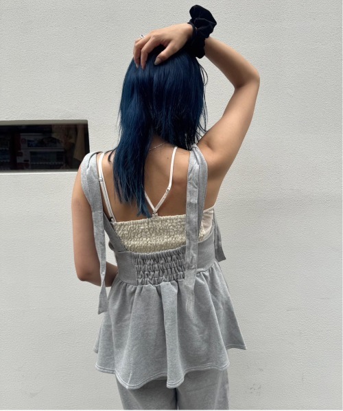 SWEAT PEPLUM SET ROMPERS（サロペット/オーバーオール）｜Ameri