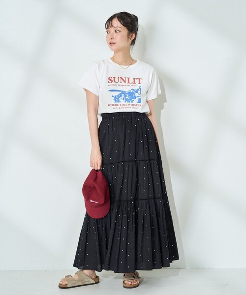 FREAK'S STORE（フリークスストア）の「ヴィンテージ プリントミニTシャツ（Tシャツ/カットソー・レディース・ネイビー/オフホワイト/マスタード・ﾌﾘ-）」の12枚目の写真