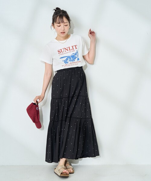 FREAK'S STORE（フリークスストア）の「ヴィンテージ プリントミニTシャツ（Tシャツ/カットソー・レディース・ネイビー/オフホワイト/マスタード・ﾌﾘ-）」の14枚目の写真