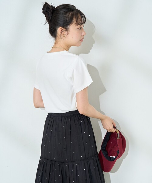 FREAK'S STORE（フリークスストア）の「ヴィンテージ プリントミニTシャツ（Tシャツ/カットソー・レディース・ネイビー/オフホワイト/マスタード・ﾌﾘ-）」の16枚目の写真