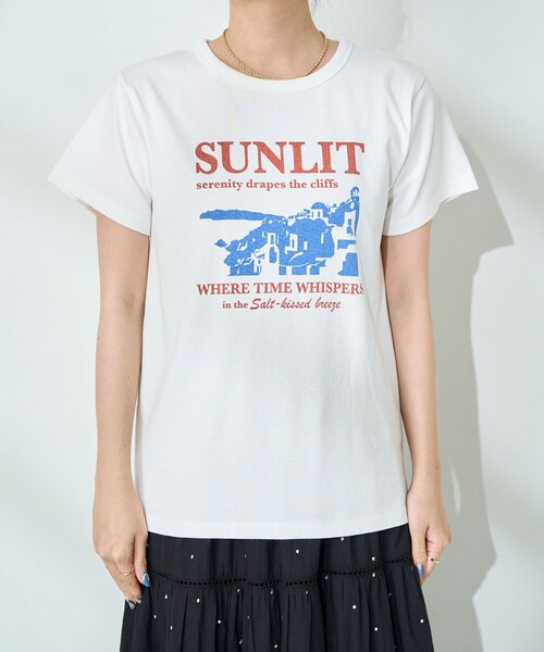 FREAK'S STORE（フリークスストア）の「ヴィンテージ プリントミニTシャツ（Tシャツ/カットソー・レディース・ネイビー/オフホワイト/マスタード・ﾌﾘ-）」の18枚目の写真