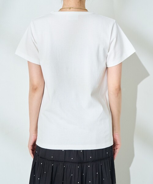 FREAK'S STORE（フリークスストア）の「ヴィンテージ プリントミニTシャツ（Tシャツ/カットソー・レディース・ネイビー/オフホワイト/マスタード・ﾌﾘ-）」の20枚目の写真