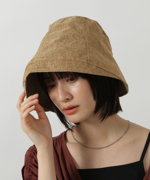 LAKOLE（ラコレ）の「ジュート風ハット / 414750（ハット・レディース・ブラック/ベージュ・FREE）」の8枚目の写真