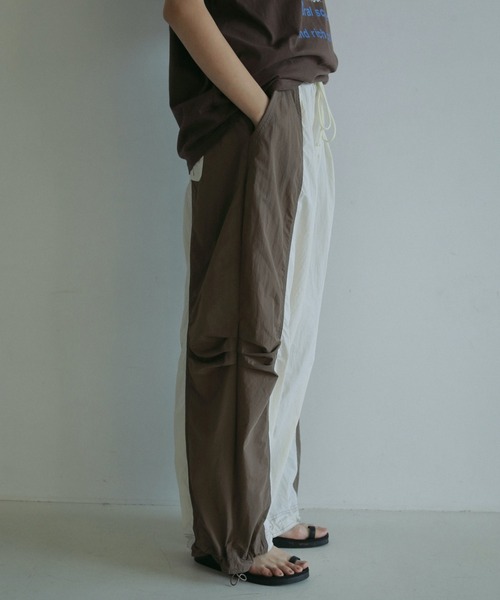セール】Bicolor Parachute Pants（その他パンツ）｜anuke